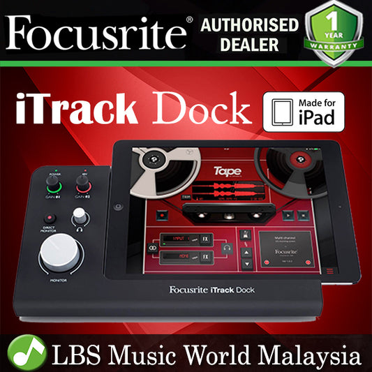 Focusrite iTrack Dock 2 Channel iPad Recording Interface Lightning Connector