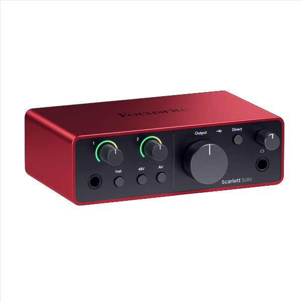 Focusrite Scarlett Solo Studio Pack Complete Bundle 4th Generation (4th Gen)