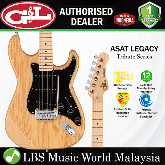 G&L Tribute Legacy Solidbody Swamp Ash Hard Rock Maple Electric Guitar (Natural)