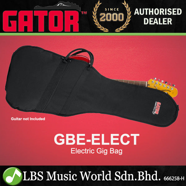 Gator GBE-ELECT Economy Electric Guitar Gig Bag with Shoulder Strap (GBE ELECT)