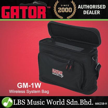 Gator GM-1W Lightweight Mic Padded Bag For Single Wireless Microphone System (GM1W GM 1W)