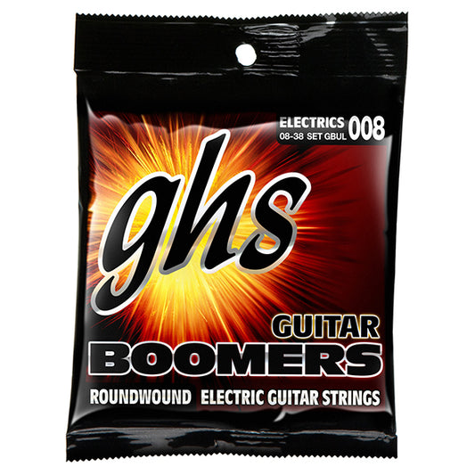 GHS Strings GBUL Boomer Electric Guitar String Set - Ultra Light Gauge (08-38)