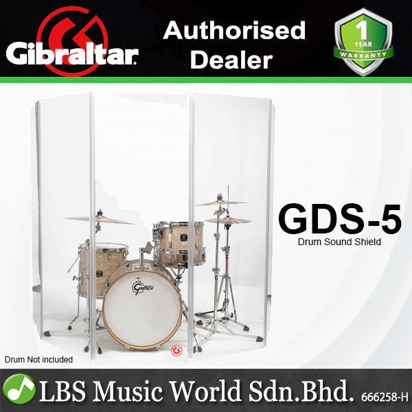 Gibraltar GDS-5 5.5 X 2 Feet Acrylic Drum Kit Acoustic Barrier Protective Sound Shield (GDS5)