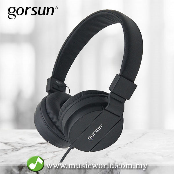 GORSUN GS-778 Fordable Stereo Headphone 3.5mm Black