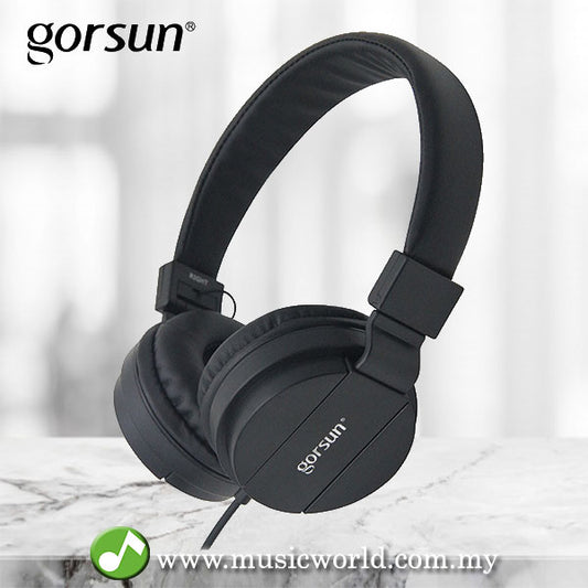GORSUN GS-778 Fordable Stereo Headphone 3.5mm Black