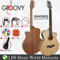 Groovy GV40NEQ 40" Concert Acoustic Electric Guitar with ALT-1 Pickup Package Natural (GV Series)