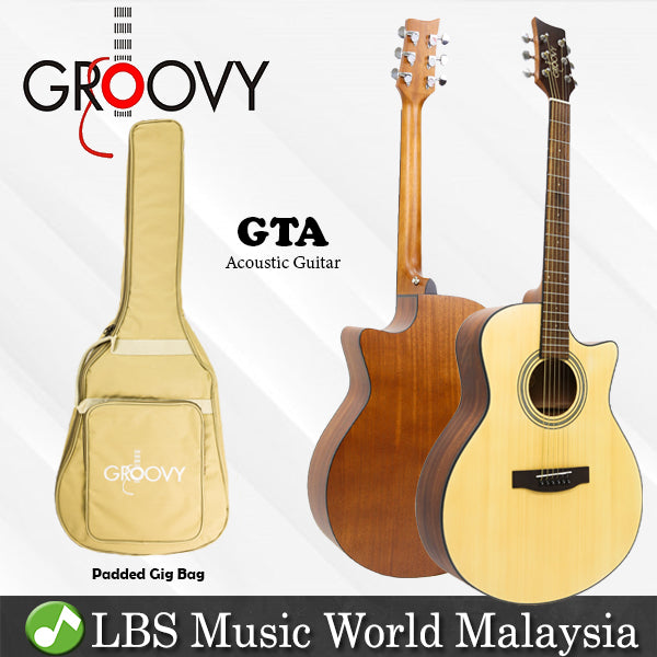 Groovy GTA 41 Inch Full Size Acoustic Electric Guitar Spruce with Bag Professional (GTA)