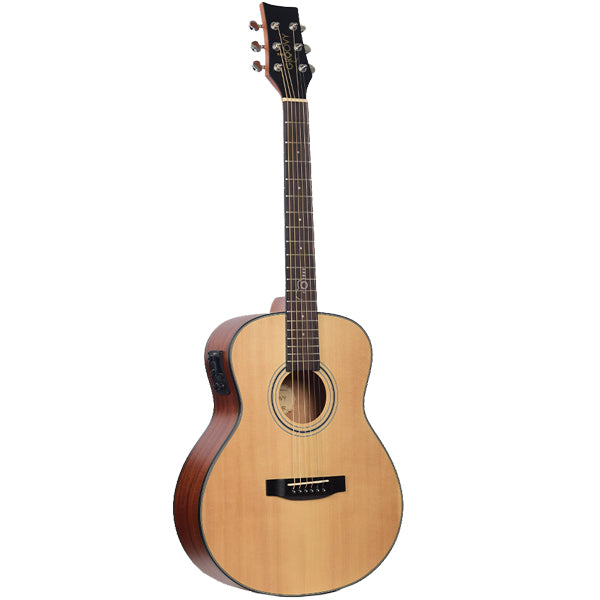 Groovy GMJ-EQ 38 Inch Spruce Acoustic Electric Guitar with Bag and Pickup (GMJ)