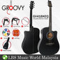 Groovy GV Series Acoustic Electric Guitar with ALT-1 Pickup Package Natural - GV41NEQ GV40NEQ GV41BKEQ GV40BKEQ