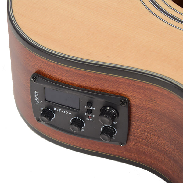 Groovy GMJ-EQ 38 Inch Spruce Acoustic Electric Guitar with Bag and Pickup (GMJ)