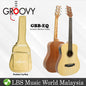 Groovy GBB-EQ 34 Inch Spruce Acoustic Electric Guitar with Bag Fishman Pickup Travel Size Guitar (GBB)