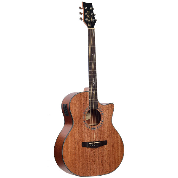 Groovy GTAMH-EQ 41 Inch Full Size Mahogany Acoustic Electric Guitar with Pick Up And Bag (GTA)