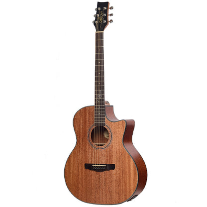 Groovy GTA 41 Inch Full Size Mahogany Acoustic Electric Guitar Spruce with Bag Professional (GTA)