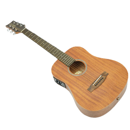 Groovy GBBMH-EQ 34 Inch Mahogany Acoustic Electric Guitar with Bag Fishman Pickup EQ (GBB)
