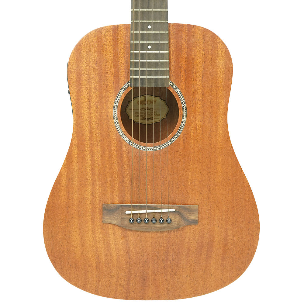 Groovy GBBMH-EQ 34 Inch Mahogany Acoustic Electric Guitar with Bag Fishman Pickup EQ (GBB)