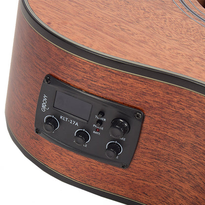 Groovy GTA 41 Inch Full Size Mahogany Acoustic Electric Guitar Spruce with Bag Professional (GTA)