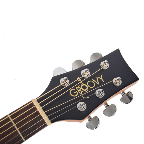 Groovy GTA 41 Inch Full Size Mahogany Acoustic Electric Guitar Spruce with Bag Professional (GTA)