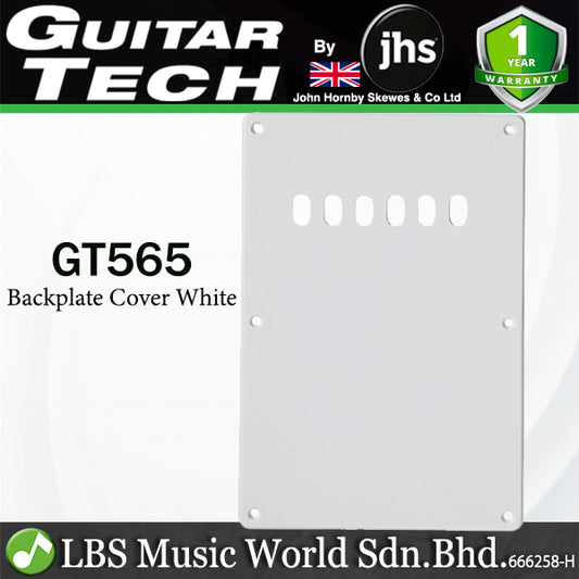 Guitar Tech GT565 Backplate Cover for Electric Guitar - White (GT 565)