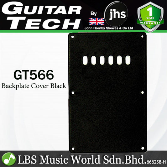 Guitar Tech GT566 Backplate Cover for Electric Guitar - Black (GT 566)