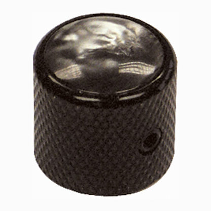 Guitar Tech GT841 Volume Tone Control Tuning Dome Knob for Electric Guitar Pair - Chrome Black (GT 841)