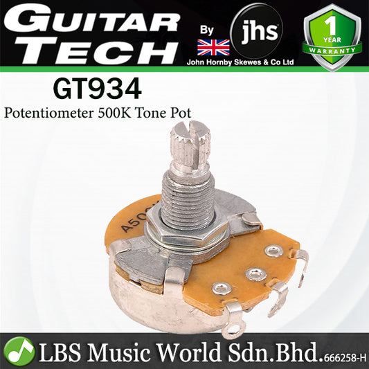 Guitar Tech GT934 500K Potentiometer Tone Pot Electric Guitar Shaft Part (GT 934)