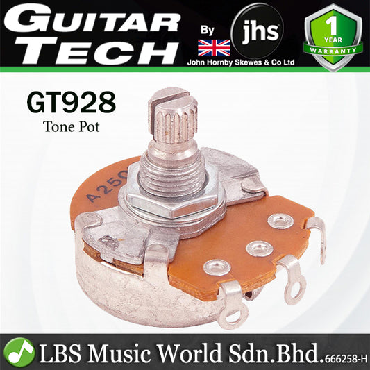 Guitar Tech GT928 250K 15mm Shaft Potentiometer Tone Pot Electric Guitar (GT 928)