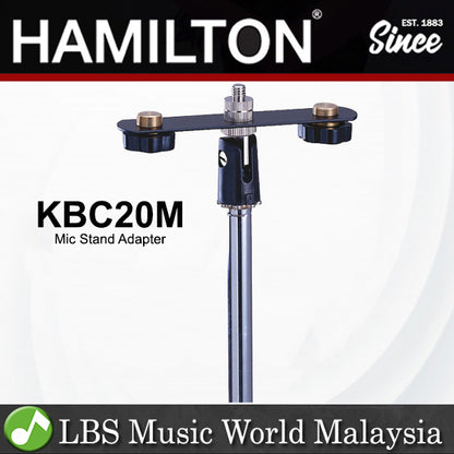 Hamilton KBC20M 3 Mic Stereo Microphone Adapter for Universal Mic Stand