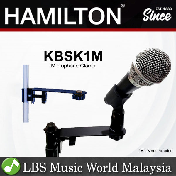 Hamilton KBSK1M Single Microphone Clamp for Mic Stand and Conductor Stand