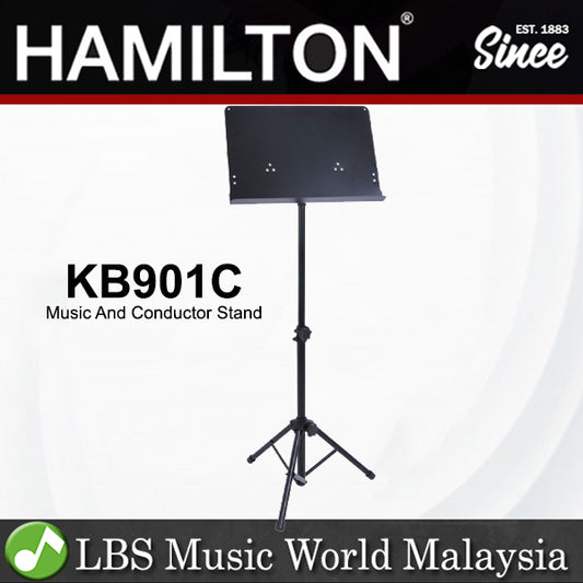 Hamilton KB901C Portable Music and Conductor Stand for Sheet, Song Books and Tablets