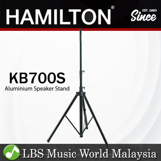 Hamilton KB700S Aluminium Adjustable Speaker Stand Heavy Duty Stand Each (KB700)