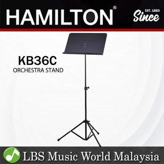 Hamilton KB36C Orchestra Music Stand With Black Tubular Base (KB36)