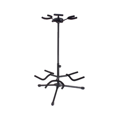 Hamilton KB430G Acoustic Electric Bass Triple Guitar Stand Black Finish (KB430)