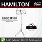Hamilton KB301F-BK Three Section Black Nickel Plated Music Stand With Bag (KB301)