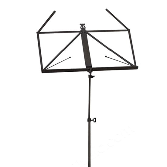 Hamilton KB301F-BK Three Section Black Nickel Plated Music Stand With Bag (KB301)