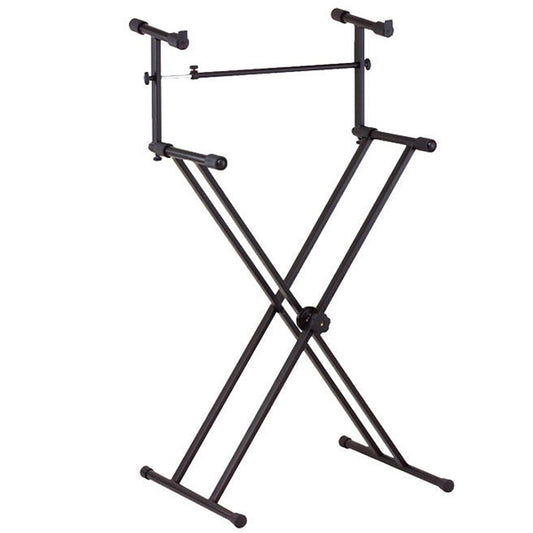Hamilton KB2EK Double Layer Electric Digital Piano Keyboard Stand with 2 Tier Function (KB2E)