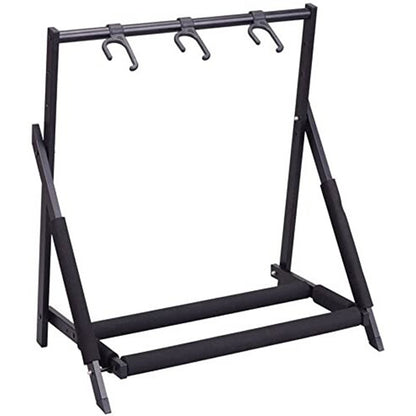 Hamilton KB5300G 3 Place Guitar Rack Stand with Pick Holder for Acoustic Electric and Bass (KB5300G)