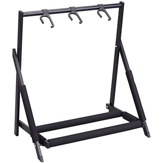Hamilton KB5300G 3 Place Guitar Rack Stand with Pick Holder for Acoustic Electric and Bass (KB5300G)