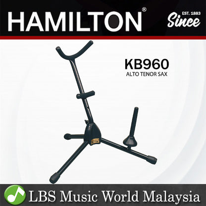 Hamilton KB960 Alto Saxophone Or Tenor Saxophone Stand with Flute or Clarinet Peg (KB960)