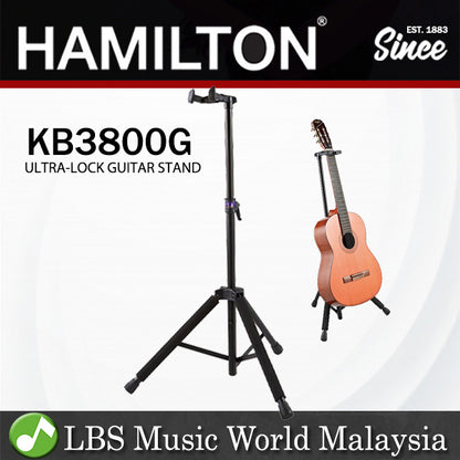 Hamilton KB3800G Automatic Ultra Lock Electric Acoustic Bass Guitar Stand (KB3800)