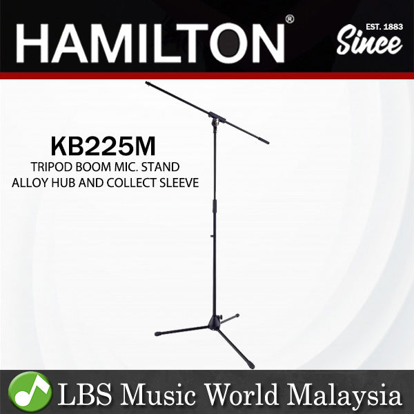 Hamilton KB225M Adjustable Mic Tripod Boom Type Alloy Hub Microphone Stand (KB225)