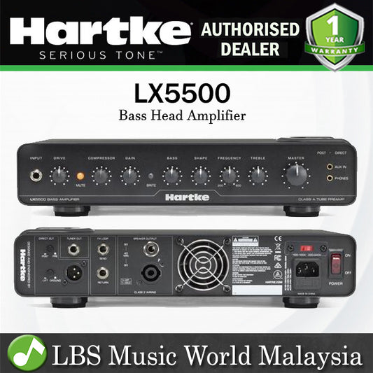 Hartke LX5500 500 Watt Bass Head Tube Amp Lightweight Speaker Amplifier (LX 5500)