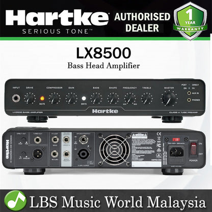 Hartke LX8500 800 Watt Bass Guitar Head Tube Amp Lightweight Speaker Amplifier (LX 8500)