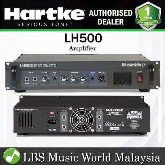 Hartke LH500 500 Watt Speaker Amplifier Bass Guitar Amp Head (LH 500)