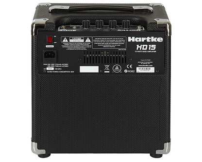 Hartke HD15 15 Watt Bass Guitar Combo Speaker Amplifier Amp (HD 15)