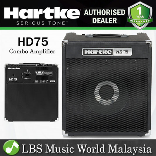 Hartke HD75 75 Watt 12 Inch HyDrive Bass Combo Amp Speaker Amplifier (HD 75)