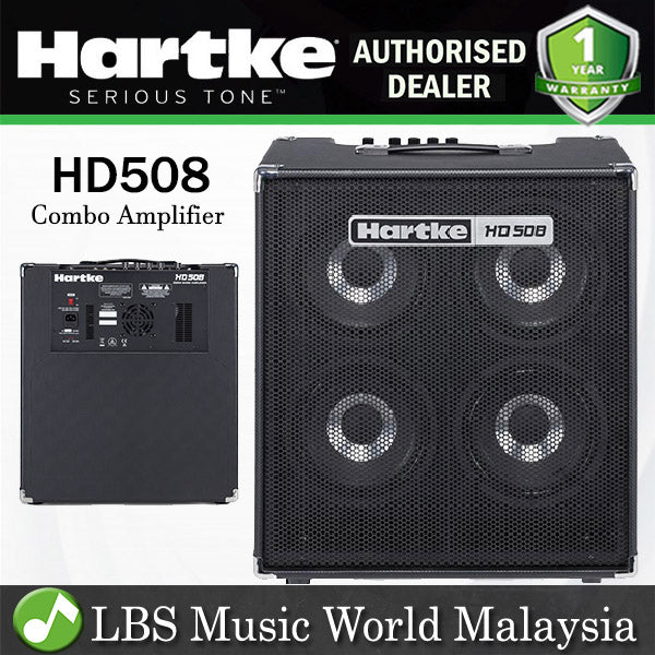 Hartke HD508 500 Watt 4X8 Inch Bass Combo Amp  HyDrive Speaker Amplifier (HD 508)