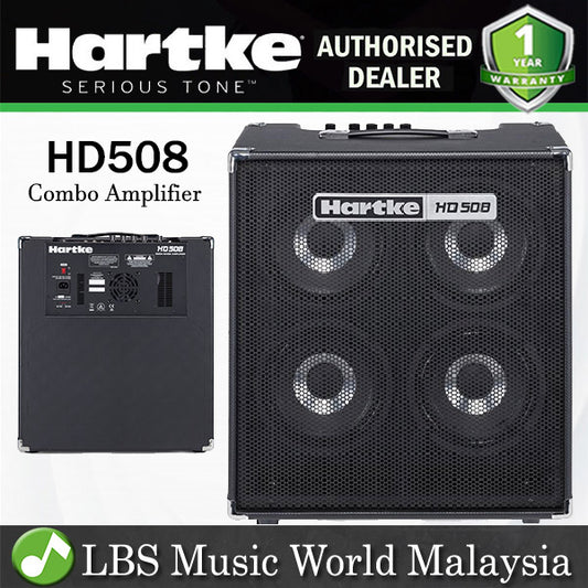 Hartke HD508 500 Watt 4X8 Inch Bass Combo Amp  HyDrive Speaker Amplifier (HD 508)