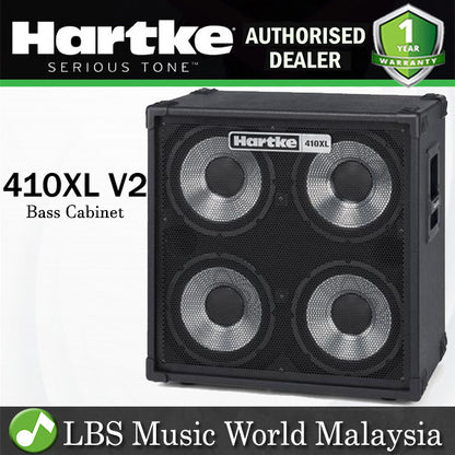 Hartke 410XL V2 400W 4X10 Inch Bass Cabinet Amp Speaker Amplifier (410XLV2)