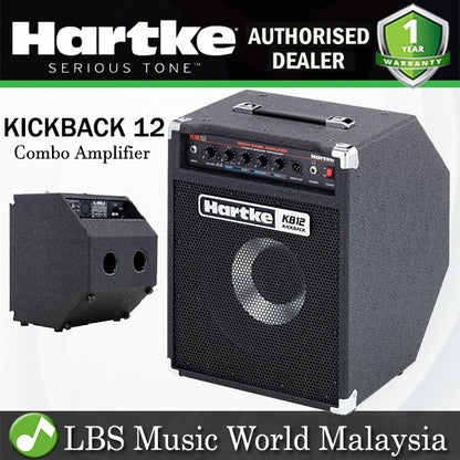 Hartke Kickback KB12 500W 1x12 Inch Speaker Amplifier Electric Bass Combo Guitar Amp (KB 12)
