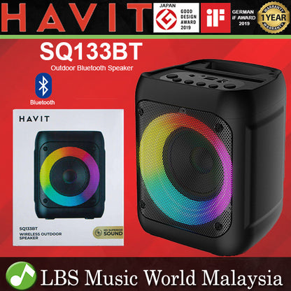 Havit SQ133BT 4" Outdoor Bluetooth Speaker with Bright RGB Lighting
